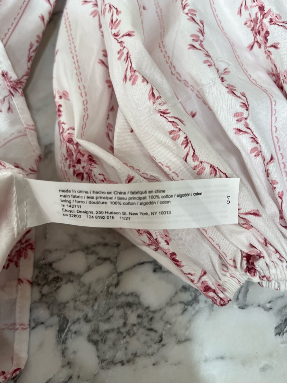ELOQUII Tie Back Floral Mini Dress white pink girly feminine floral print 22 - Picture 12 of 15